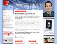 Tablet Screenshot of franz-muentefering.de